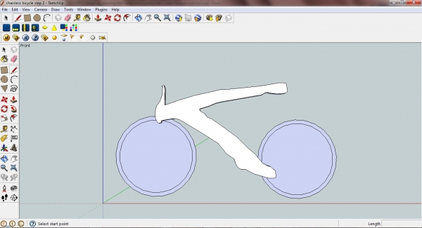 Creation of chainless bicycle: Step 2